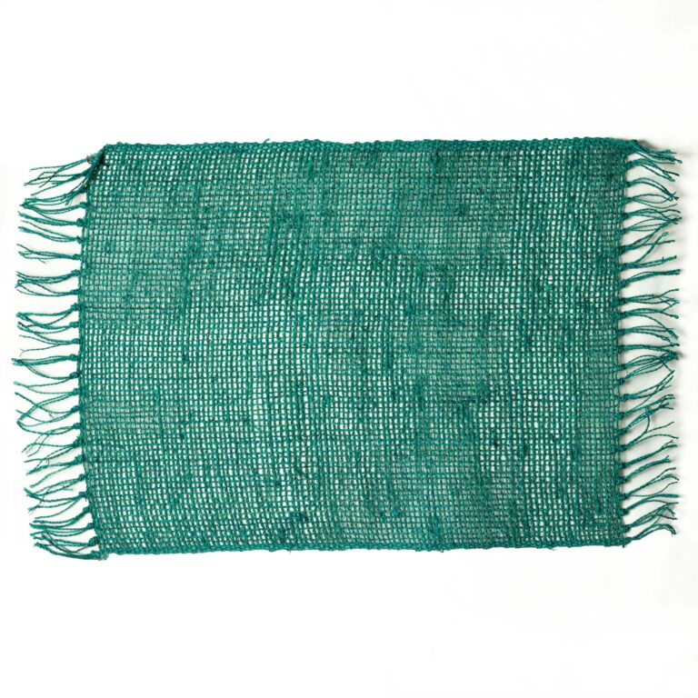 Seagrass-Fringe-Natural-Placemat-Turquoise-1