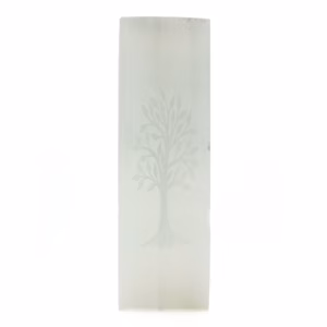 Selenite Block Lamp 25cm - Tree of Life