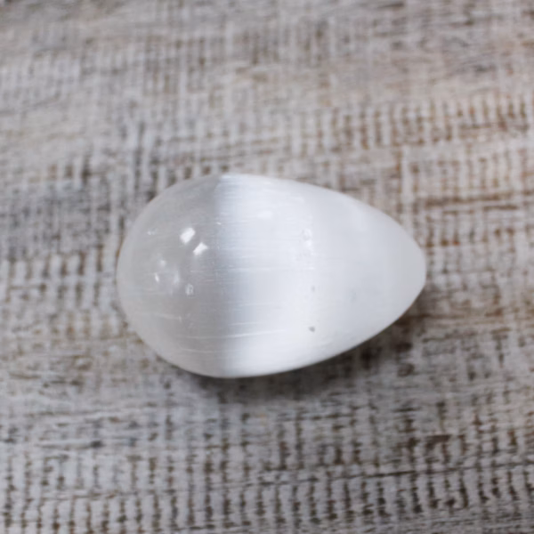 Selenite Egg - 5 - 6 cm - Bilde 2