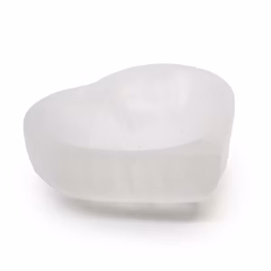 Skål med Selenitt Hjerte - 10cm