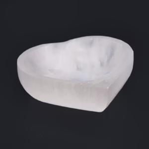 Skål med Selenitt Hjerte - 10cm