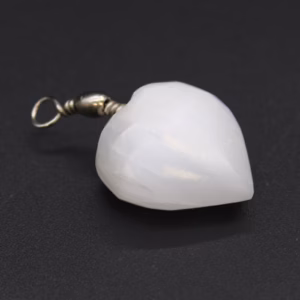 Selenite Heart Pendant