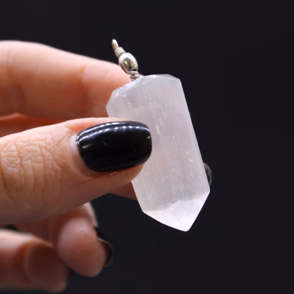 Selenite Obelix Pendent - Image 5