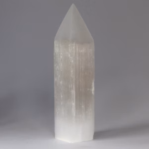 Selenitt Blyantspiss Tårn - 20 cm