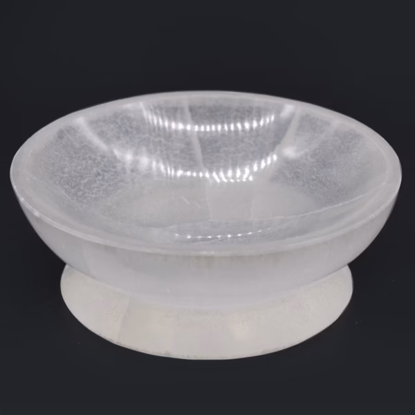 Rituell Skål med Selenitt - 15 cm - Bilde 3