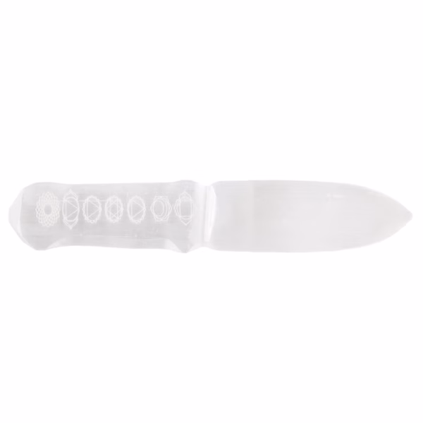 Ritualkniv I Selenitt - Chakra - Bilde 3