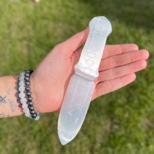 Selenite Ritual Knife - Chakra