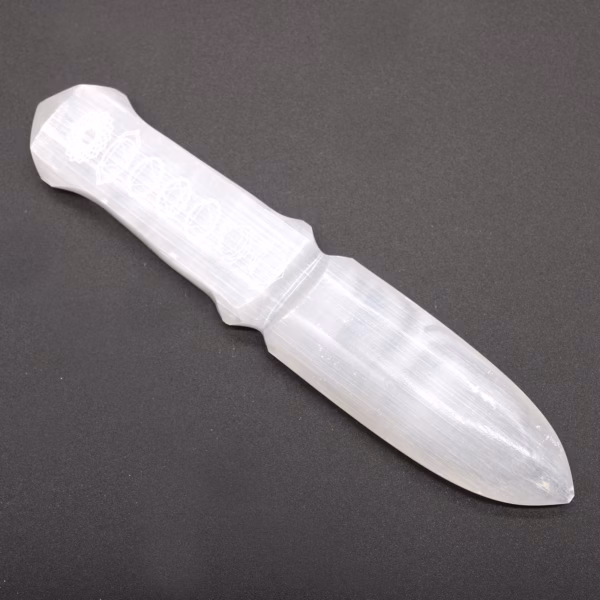 Ritualkniv I Selenitt - Chakra - Bilde 8