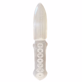 Ritualkniv I Selenitt - Chakra