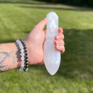 Couteau Rituel Sélénite - Lâcher Prise du Passé