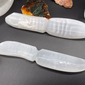 Couteau Rituel Sélénite - Lâcher Prise du Passé
