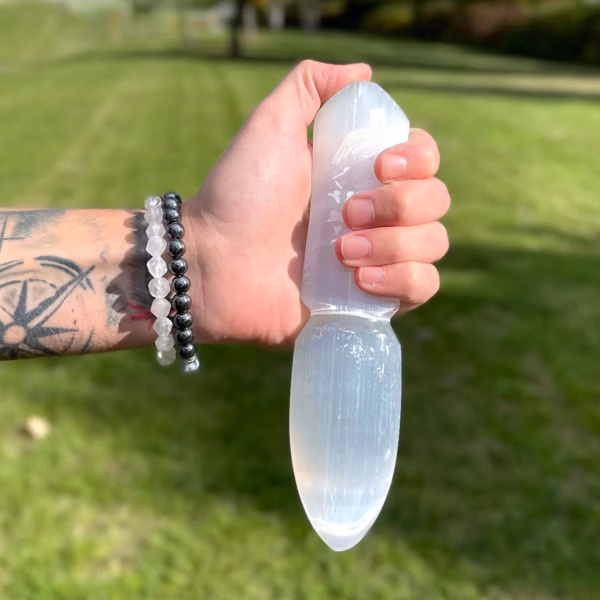 Selenitt Ritualkniv - Løser Bånd - Bilde 5