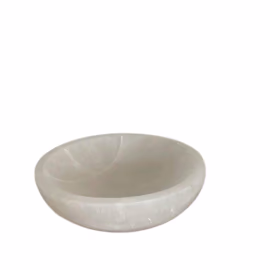 Selenitt Rund Skål - 15 cm