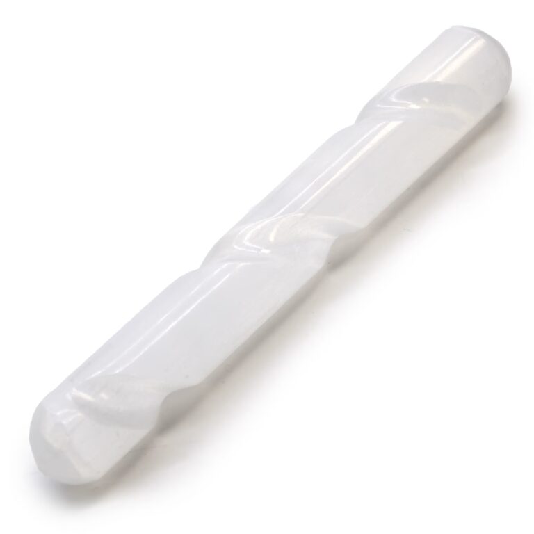 Selenite-Spiral-Wand-16-cm-Round-Both-Ends