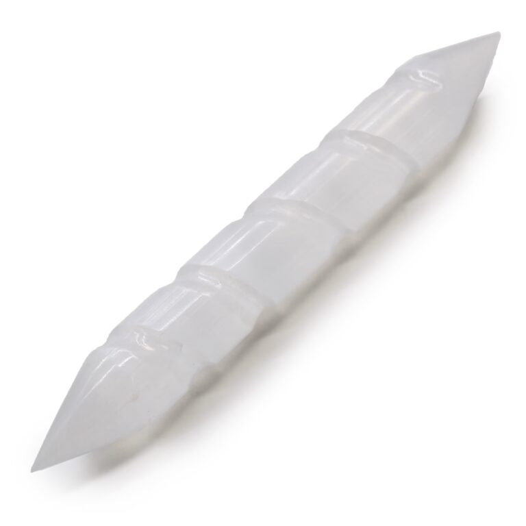 Selenite-Spiral-Wands-16-cm-Point-Both-Ends