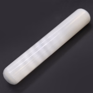 Selenit Zauberstab - 16cm - Runde Beide Seiten