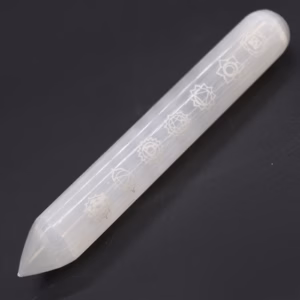 Selenite Staaf - 16cm - Punt Één Uiteinde 7 Chakra