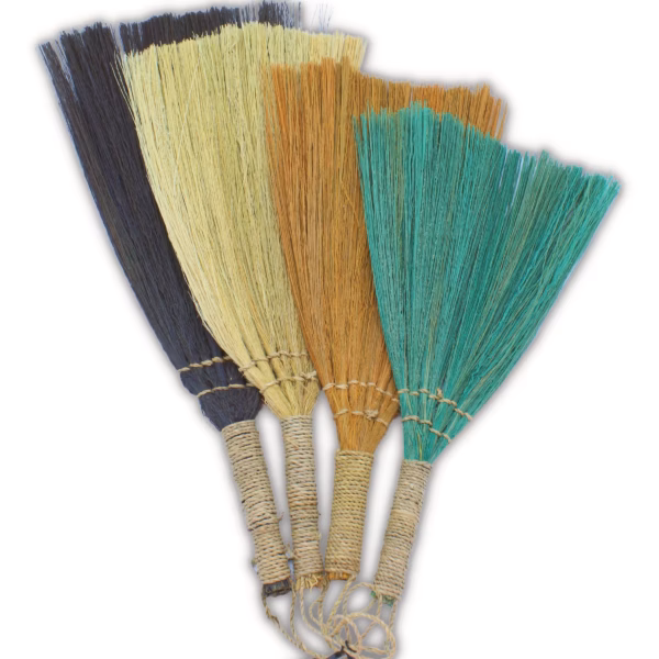 Set 4 - Pampus Fan Broom - Mixed Colours &Amp; Size