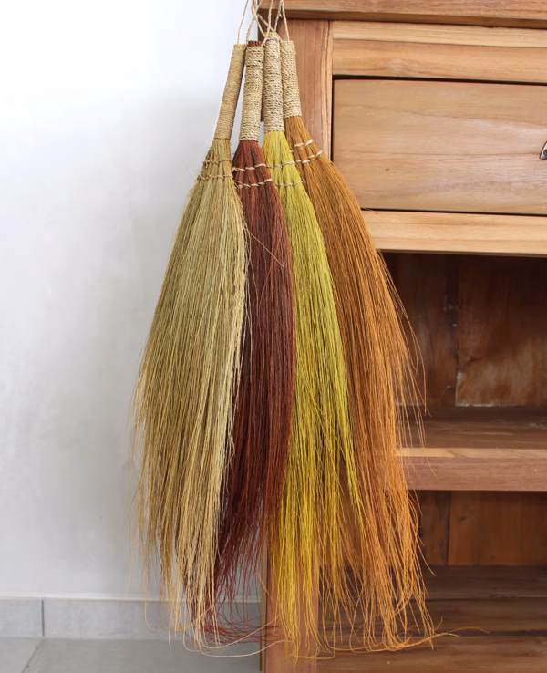Set 4 - Pampus Long Broom - Natural Colours - Image 4