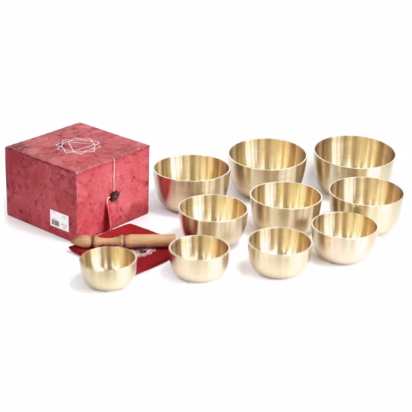 Set Van 10 Metalen Klankschalen - Afbeelding 2