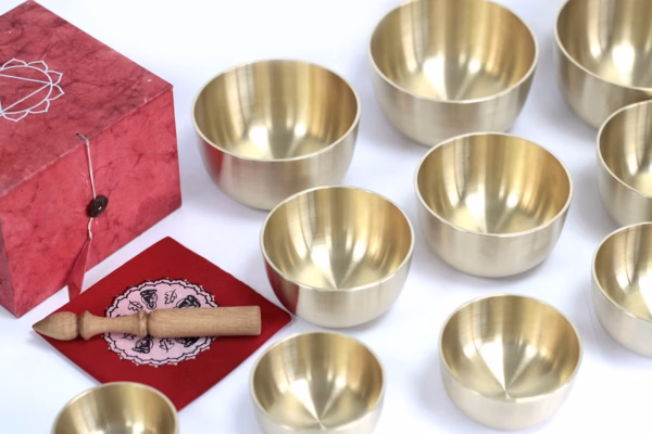 Set Van 10 Metalen Klankschalen - Afbeelding 3