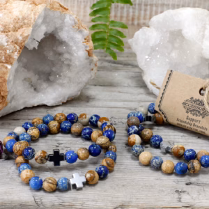 2 Pulseras con Piedras Preciosas - Support - Piedras Preciosas del Arco Iris