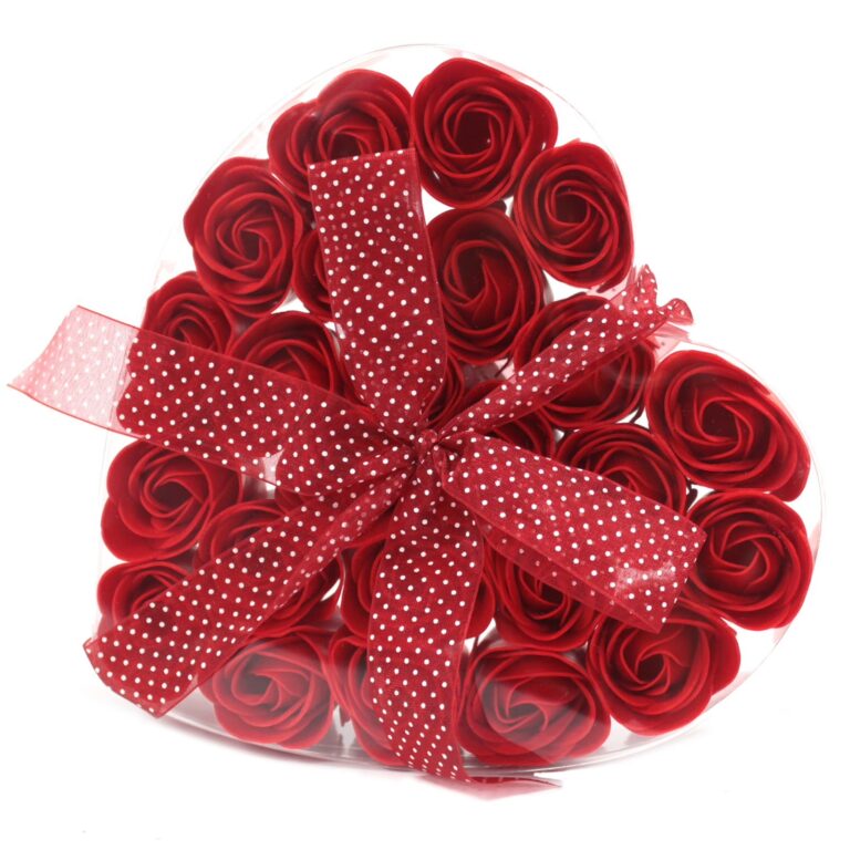 Set-of-24-Soap-Flower-Heart-Box-Red-Roses