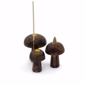 Sæt med 3 Røgelseskogle - Svampe (10cm, 9cm, 8cm)