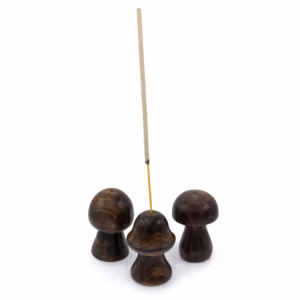 Sæt med 3 Mini Røgelsessvampe (8cm, 7cm, 6,5cm)