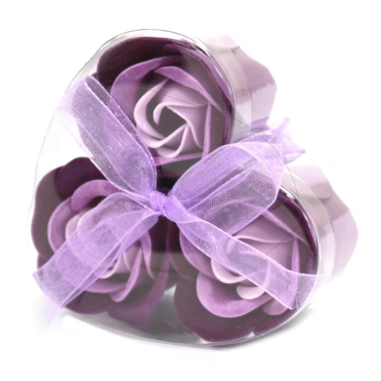 Set-of-3-Soap-Flower-Heart-Box-Lavender-Roses