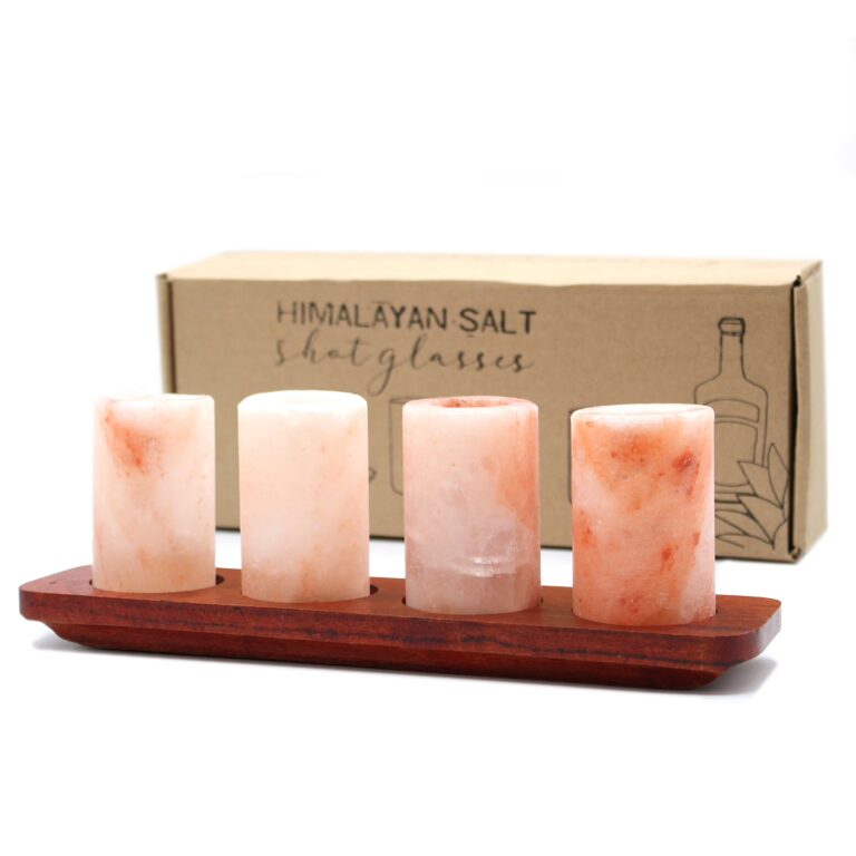 Set-of-4-Himalayan-Salt-Shot-Glasses-Wood-Serving-Stand