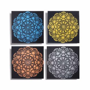 4Stk. Mandala Brocade Detail 30x30Cm