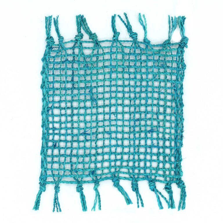 Set-of-4-Seagrass-Fringe-Natural-Coaster-Turquoise