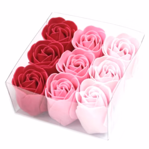 Såpe Blomster - Rosa Roser 9 Stk.