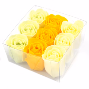 Set of 9 Soap Flowers- Spring Roses