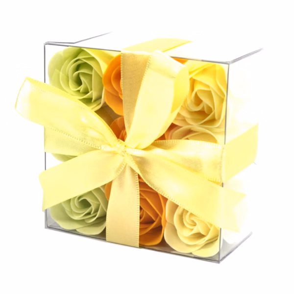 Set of 9 Soap Flowers- Spring Roses