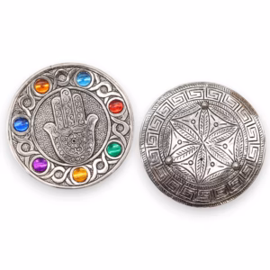 Seven Chakra Hamsa Røgelsesholder 11,5cm