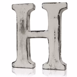 Shabby Chic Bokstaver - H