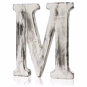 Shabby Chic Bokstaver - M