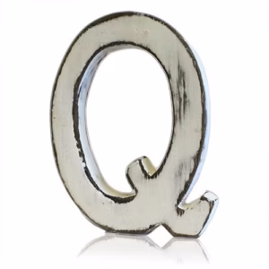 Shabby Chic Bokstaver - Q