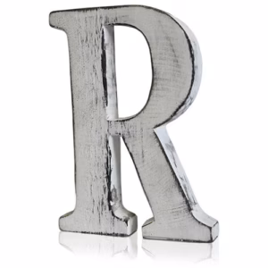 Shabby Chic Bokstaver - R