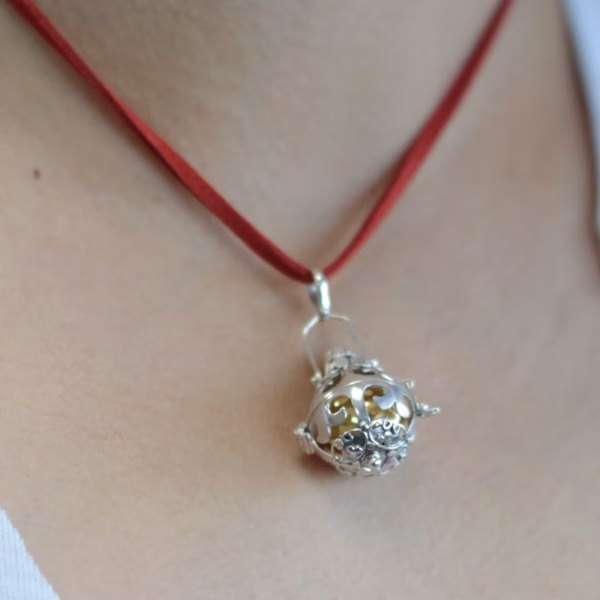 Silver Angel Bell - Magic - 18mm