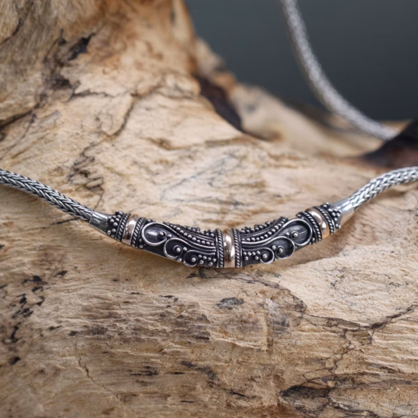 Armbånd I Sølv Og Gull - Tribal - Bilde 2