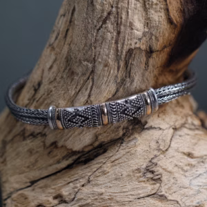 Armbånd I Sølv Og Gull - Unisex Enkeltkjede