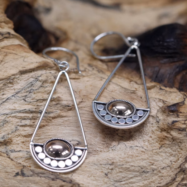 Silver & Gold Earring - Luna Balance - Image 3