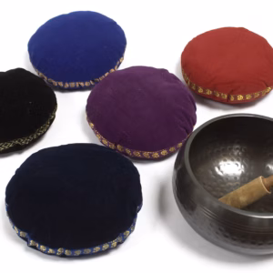 Singing Bowl Velvet Cushion - 11cm
