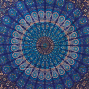 Single Cotton Bedspread + Wall Hanging - Classic Mandala 130cm x - 200cm