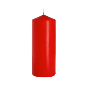 Single Pillar Bougies 80x200mm - Red