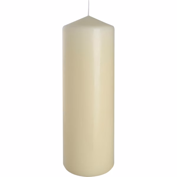 Enkelt Søylelys 80x250mm - Elfenben - Bilde 2