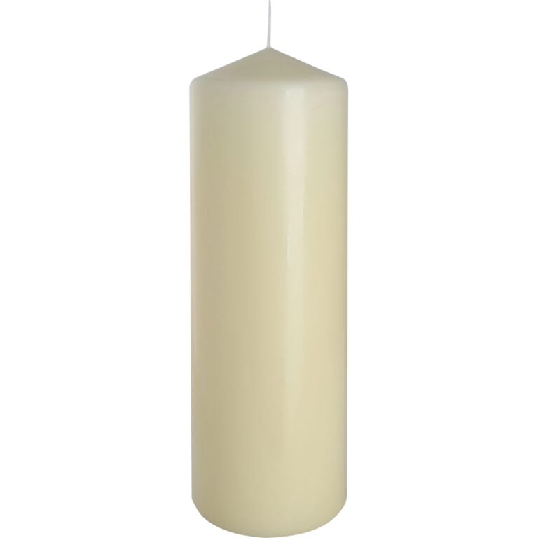 Single-Pillar-Candle-80x250mm-Ivory-1